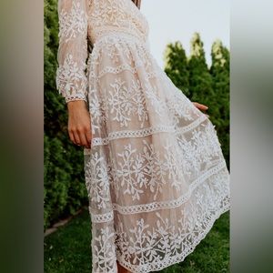NWT Sicily Dress-Champagne Lining